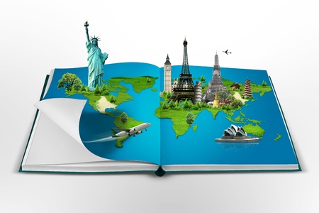 Book of travelの写真素材