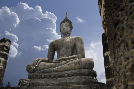 Buddha statue hand close up detail  Sukhothai, Thailand の写真素材