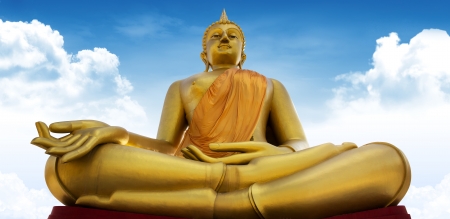 View of buddha statue in Thailandの写真素材