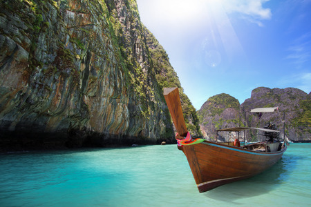 Concept travel Tropical beach, Thailandの写真素材