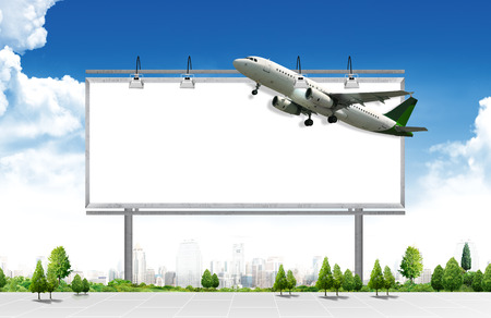 billboard, travel conceptの写真素材