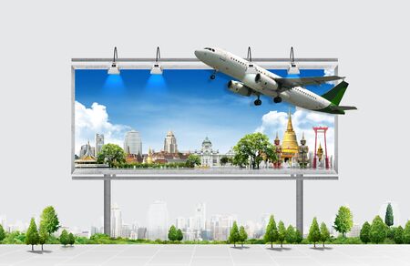 billboard, travel conceptの写真素材
