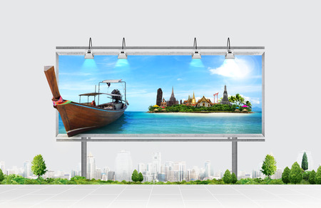 billboard, travel conceptの写真素材