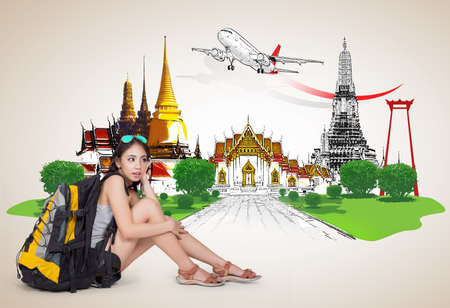 Thailand travel conceptの写真素材