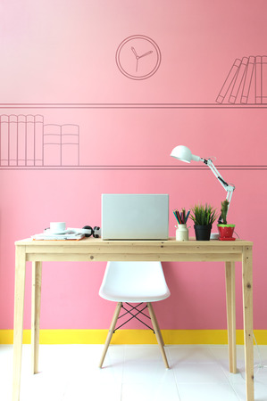 Workplace With Computerの写真素材