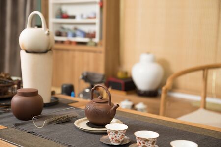 Chinese tea setの写真素材