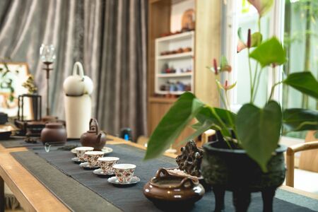 Chinese tea setの写真素材