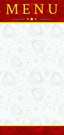 restaurant bar cafe menu bookletのイラスト素材