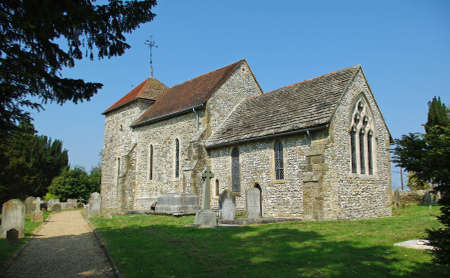 sullington church west sussexの写真素材