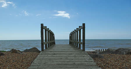 west worthing beachの写真素材
