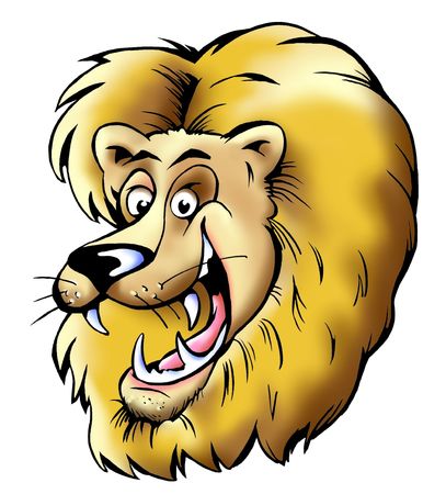 Lion Mascot With A Thick Maneの写真素材