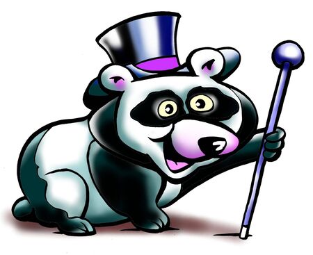 Magician Panda Bearの写真素材
