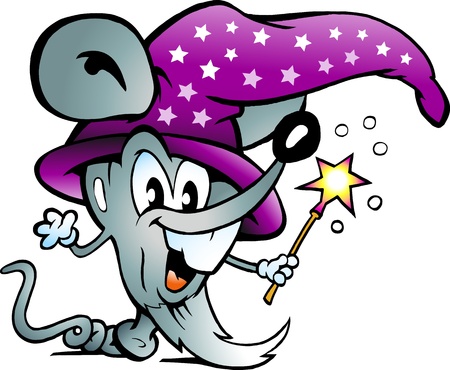 Hand-drawn Vector illustration of an Magic Computer Mouse のイラスト素材