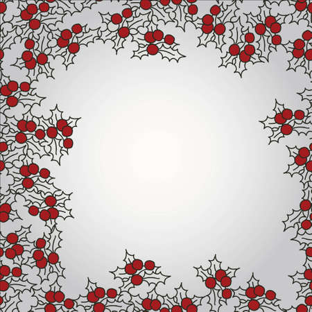 Background with mistletoe for Christmas designs with place for textのイラスト素材