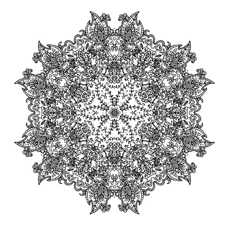 Ornamental round laceのイラスト素材