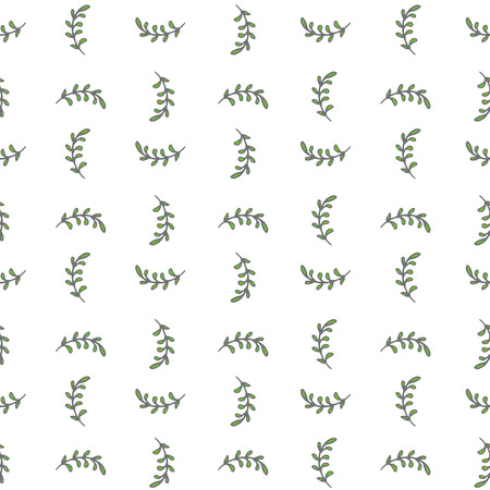 Seamless background with hand-drawn leaves. Pastel color palette. Endless pattern. Can be used for textile, wallpaper, surface design, backdrop, wrapping paper textures etc.のイラスト素材