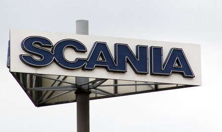 Paris, France -june 29, 2017: Scania sign in Paris France