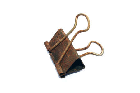 Office clip isolated on a white の写真素材