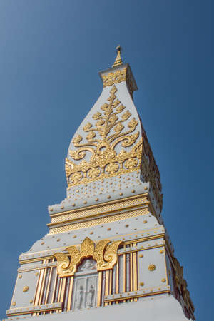 Thai northeast style Pagoda  Phra-That-Phanom, Nakornphanom, Thailandの写真素材