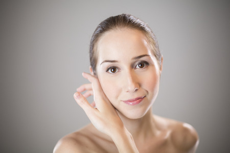 Beautiful spa woman faceの写真素材