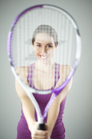 Young woman tennis playerの写真素材