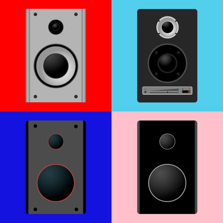 set of icons on a musical themeのイラスト素材