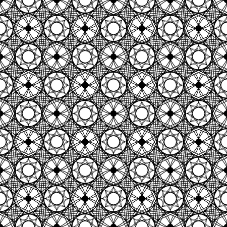 Abstract monochrome seamless vector pattern.のイラスト素材