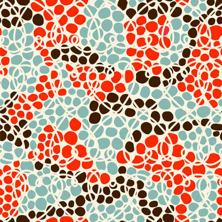 Abstract background. Seamless vector pattern with circles.のイラスト素材