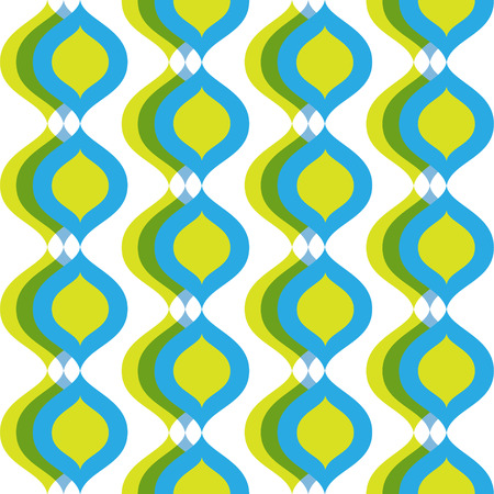 Abstract seamless vector pattern with wavy figures.のイラスト素材