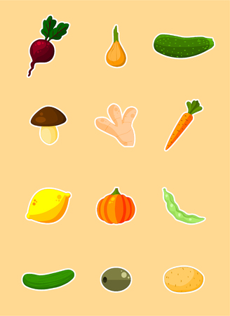 Vegetables - setのイラスト素材