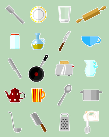 Kitchen set - vectorのイラスト素材