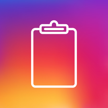 Isolated Information Outline Symbol On Clean Background. Vector Clipboard Element In Trendy Style.のイラスト素材