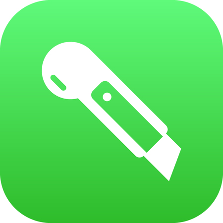 Isolated Cutter Icon Symbol On Clean Background. Vector Knife Element In Trendy Style.のイラスト素材