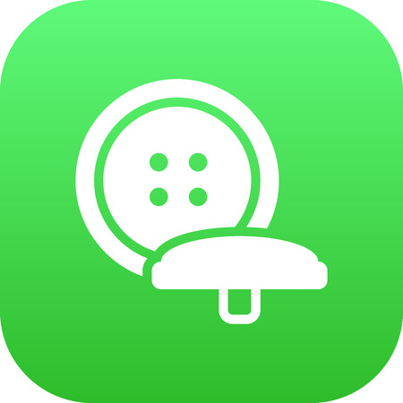 Isolated Buttons Icon Symbol On Clean Background. Vector Tailor Element In Trendy Style.のイラスト素材