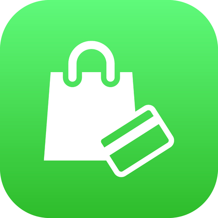Isolated Shopping Icon Symbol On Clean Background. Vector Payment  Element In Trendy Style.のイラスト素材