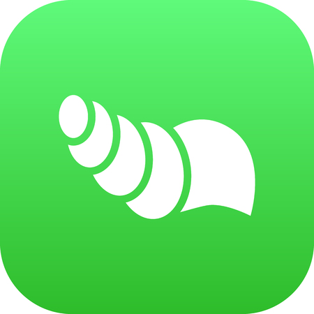 Isolated Conch Icon Symbol On Clean Background. Vector Sink Element In Trendy Style.のイラスト素材