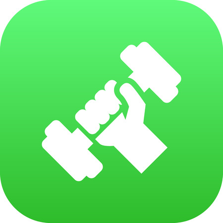 Isolated Workout Icon Symbol On Clean Background. Vector Bodybuilding  Element In Trendy Style.のイラスト素材