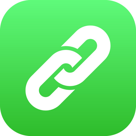 Isolated Link Icon Symbol On Clean Background. Vector Site  Element In Trendy Style.