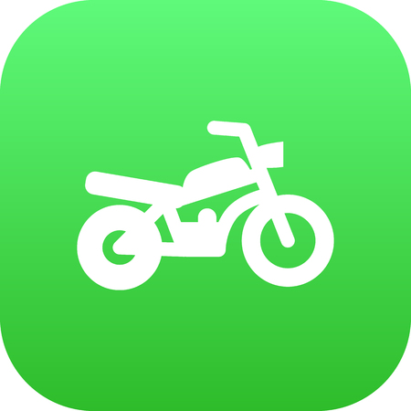 Isolated Motorcycle Icon Symbol On Clean Background. Vector Motorbike Element In Trendy Style.の写真素材