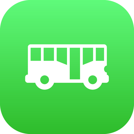 Isolated Bus Icon Symbol On Clean Background. Vector Autobus Element In Trendy Style.のイラスト素材