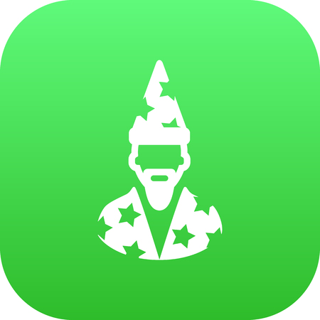 Isolated Astrologer Icon Symbol On Clean Background. Vector Augur Element In Trendy Style.のイラスト素材