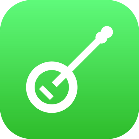 Isolated String Instrument Icon Symbol On Clean Background. Vector Banjo Element In Trendy Style.のイラスト素材