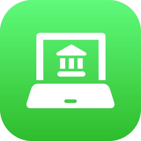 Isolated Online Banking Icon Symbol On Clean Backgroundのイラスト素材
