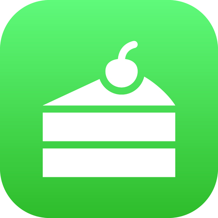 Vector Sweetmeat Element In Trendy Style.  Isolated Cheesecake Icon Symbol On Clean Background.のイラスト素材