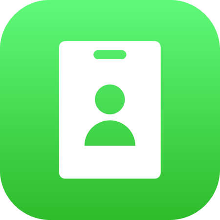 Vector Id Card Element In Trendy Style.  Isolated Badge Icon Symbol On Clean Background.のイラスト素材
