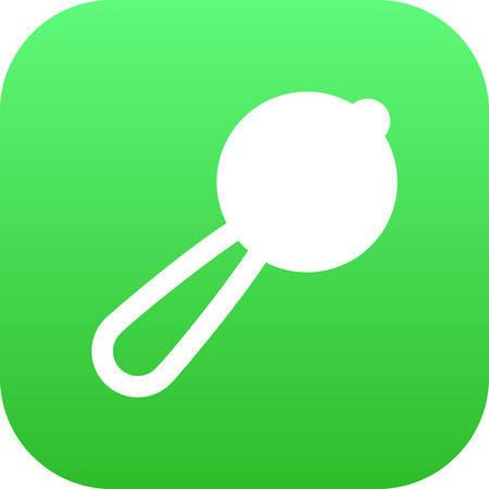 Isolated Rattles Icon Symbol On Clean Background. Vector Maraca Element In Trendy Style.のイラスト素材