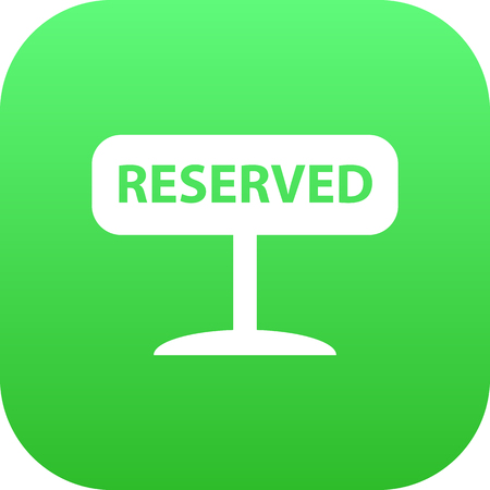 Isolated Reserved Icon Symbol On Clean Background. Vector Registered Element In Trendy Style.のイラスト素材