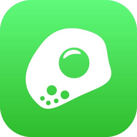 Vector Eggs Element In Trendy Style.  Isolated Omelette Icon Symbol On Clean Background.のイラスト素材