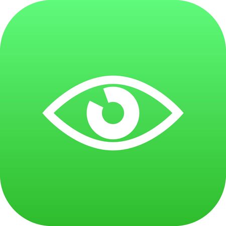 Isolated Eye Icon Symbol On Clean Background. Vector Look Element In Trendy Style.のイラスト素材