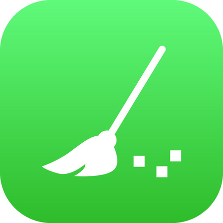 Isolated Broom Icon Symbol On Clean Background. Vector Besom Element In Trendy Style.のイラスト素材
